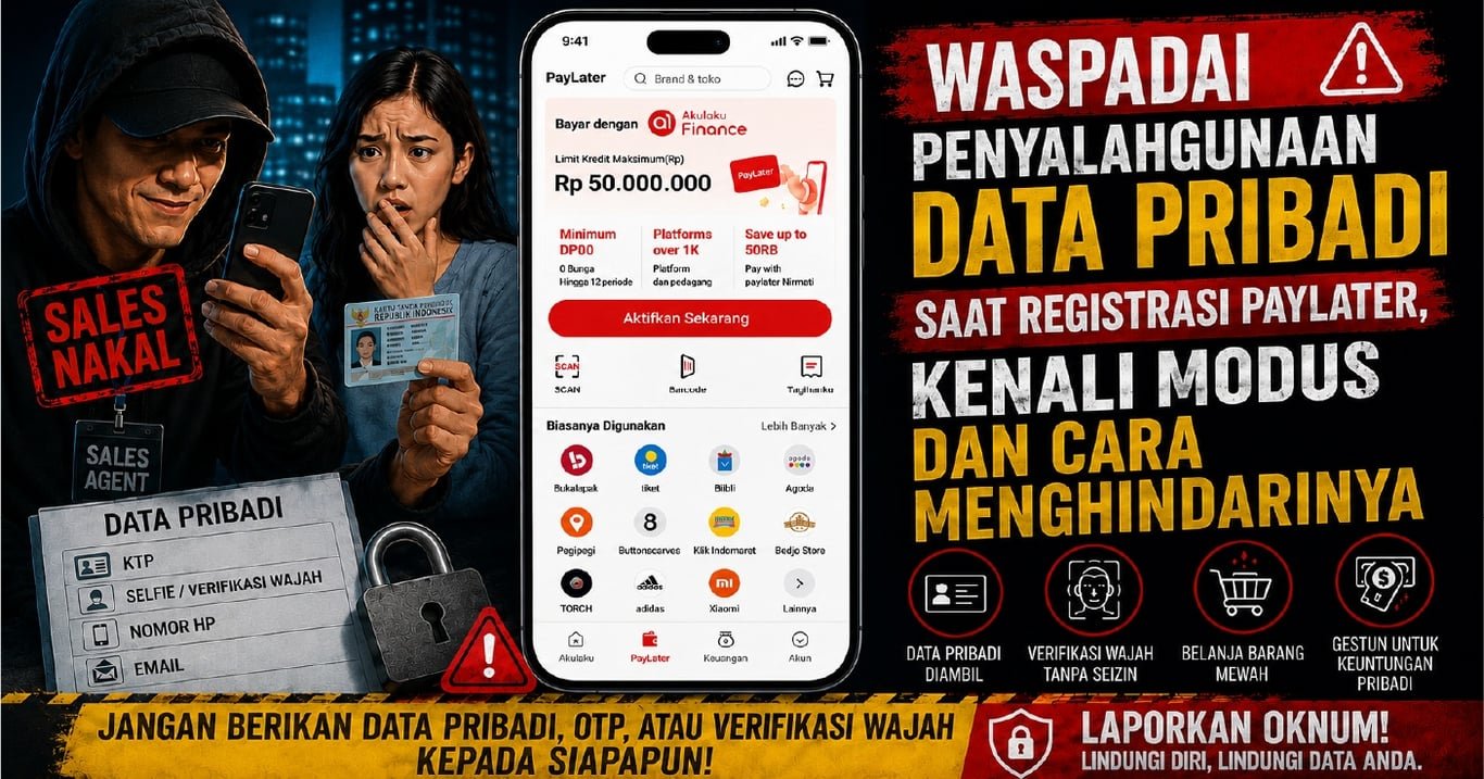 Waspadai Penyalahgunaan Data Pribadi saat Registrasi Paylater, Kenali Modus dan Cara Menghindarinya