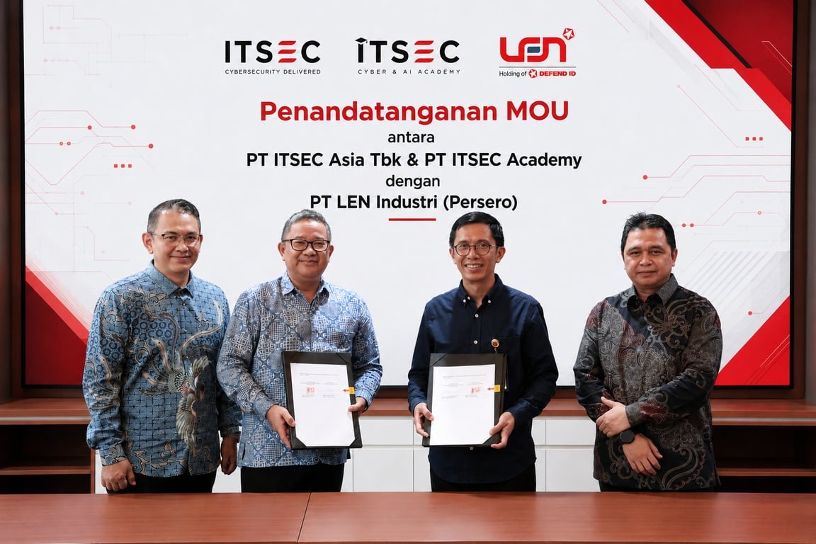 ITSEC Asia (IDX:CYBR) dan PT Len Industri (Persero) Satukan Kekuatan Teknologi dan Talenta untuk Perkuat Ketahanan Siber Indonesia